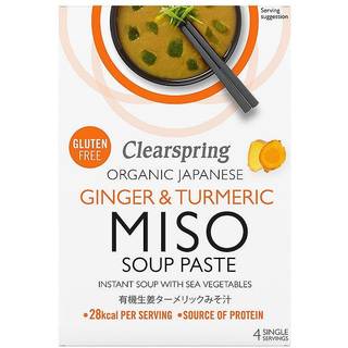 Clearspring Instant Miso Soup Ingefær & Gurkemeje Ø - 60g