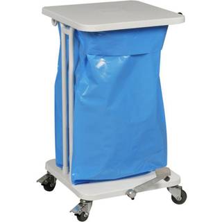 Sækko-Boy med låg og pedal 40 ltr Hvid 600 x 355 x 355 mm