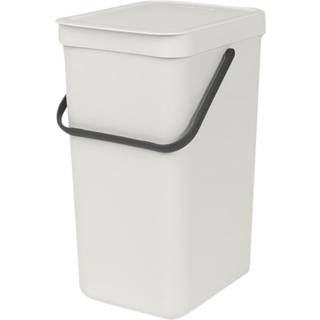 Affaldsspand m/låg sorteringskoncept 16 liter-Light Grey