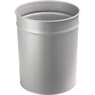 Twin metal papirkurv 20 liter højde 365mm sølv