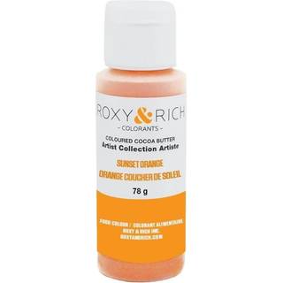 Farvet kakaosmør - Sunset Orange 78 g - Roxy & Rich Artist Collection