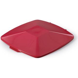 Durabin Fladt Låg T/Affaldsspand 40 L, Rød