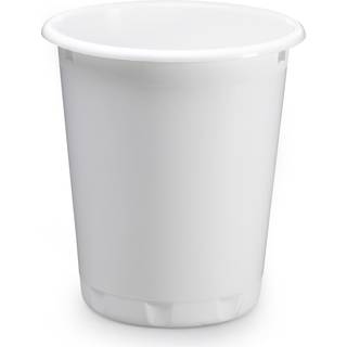 6 x Durable 13L papirkurv i hvid