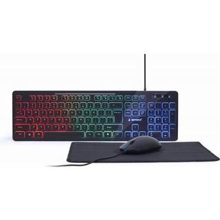 Gembird KBS-UML-01 - keyboard mouse and mouse pad set - US - Keyboard, mouse and mouse pad set - Amerikansk engelsk - Sort