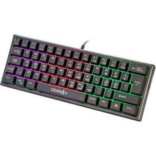 Gear4U - keyboard - Nordic - black - Gaming Tastatur - Nordisk - Sort