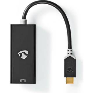Nedis USB-C™ Adapter | USB 3.2 Gen 1 | USB-C™ Han | Mini DisplayPort Hunstik | 0.20 m | Runde | Guldplateret | PVC | Antracit | Window Box