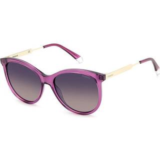 Polaroid PLD 4131/S/X B3V/XW 57 Solbriller Kvinder Purple - Transparent Purple - 57mm
