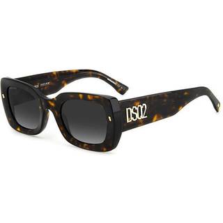 Dsquared2 Mand D2 0061/S 086/9O Solbriller Acetat Havana Grå Geometrisk Skygge