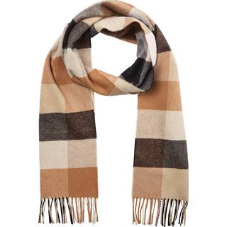 D2. MULTI CHECK SCARF DK MUSTA
