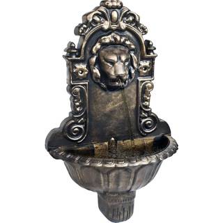 vægfontæne løvehoved bronzefarvet