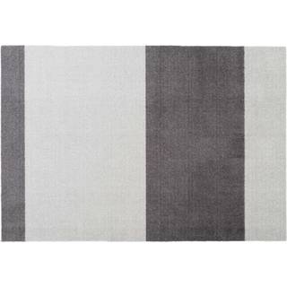 Tica Copenhagen Smudsmåtte Stripes Horizontal Steelgrey/Light Grey - 130 x 90 cm