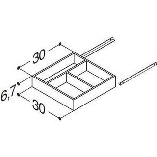 Scanbad Luna Bakke inkl. glideskinner 30x6,7x30 cm