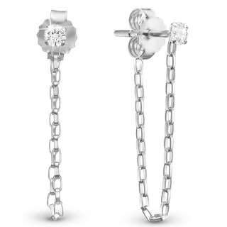 WHITE CZ WITH CHAIN