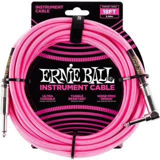 Ernie Ball 6083 Guitar Kabel (Pink, 5,4m)