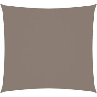 solsejl 4,5x4,5 m firkantet oxfordstof gråbrun