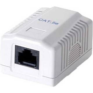 Overflade-monteret UTP netværksudtag Cat.6 1-port
