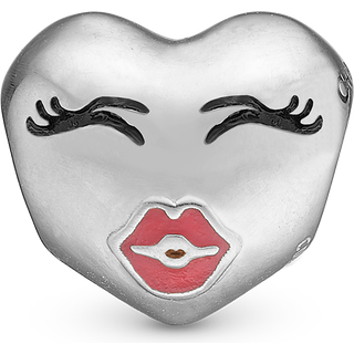 Christina Collect - Kiss me charm i forgyldt sølv til sølvarmbånd**