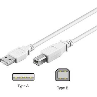High Speed USB 2.0 kabel (USB-A han - USB-B han) | 1 meter | PRIS-MATCH