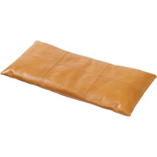 Cinas, Rib Pude 73 cm Brun læder