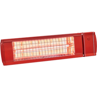 Heat1 terrassevarmer rød vægmodel 2000w ulg plus b59 55,6x15x14,5cm