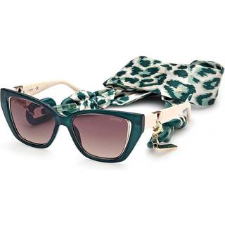 Guess Kvinde GU7816 96F Solbriller Injiceret Grøn Brun Cat Eye Normal Skygge - Grøn