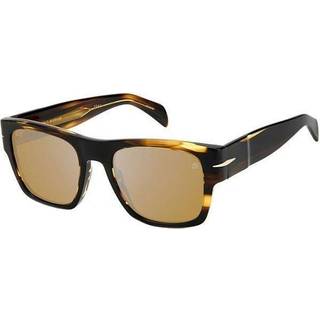 David Beckham DB 7000/S BOLD KVI/Z0 52 Solbriller Mænd Brun - Striped Brown Tortoise - 52mm
