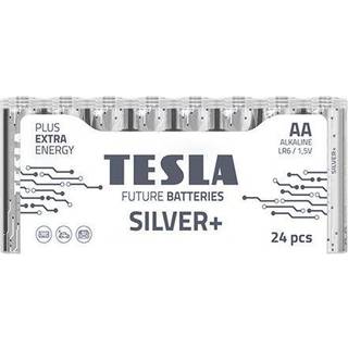 Tesla Silver+ AA Alkaline Batterier (24 stk)
