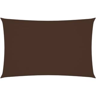 solsejl 4x7 m rektangulær oxfordstof brun