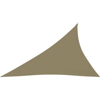 solsejl 3x4x5 m trekantet oxfordstof beige