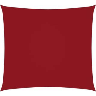 solsejl 3,6x3,6 m oxfordstof firkantet rød