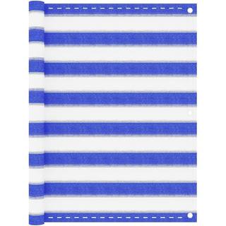 Altanafskærmning Hdpe Blå Og Hvid - 90 x 500 cm