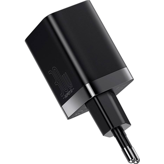 Baseus Super Si Pro Hurtig Oplader 30W - USB-C, USB-A - Sort