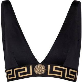 Versace Logo bikini top - black - XL