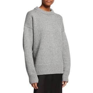 The Row Ophelia wool and cashmere sweater - black - L