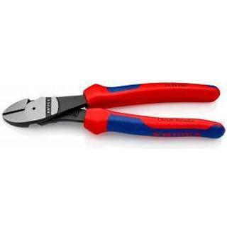 Knipex 74 22 200 Komfortgreb Høj gearing Anglet Diagonal Cutter 8-tommer Anglet komfortgreb