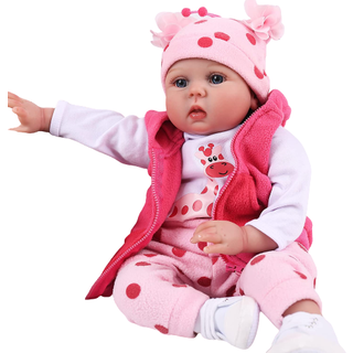 Charex Reborn Baby Dolls - 22 inches Realistic Newborn Soft Vinyl Baby Dolls Toy For Kids Age 3+
