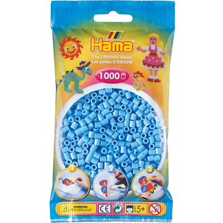 Hama midi perler 1000 stk. - lyseblå (På lager i varehus)