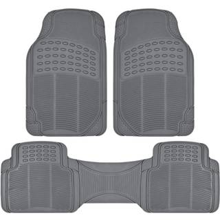 BDK Proliner Floor Mats til biler Lastbiler SUV 3-delt All-Weather Car Mats med universal fit design holdbare bilgulvm?tter med indfangning af ka