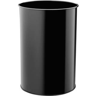 Durable papirkurv metal 30 liter rund sort