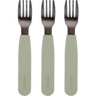 Filibabba Silikone gafler 3-pak - Green