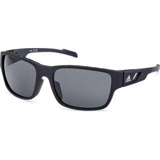 Adidas Sport Mand SP0069 02D Solbriller Plast Sort-opaque Røg Firkantet Polariseret
