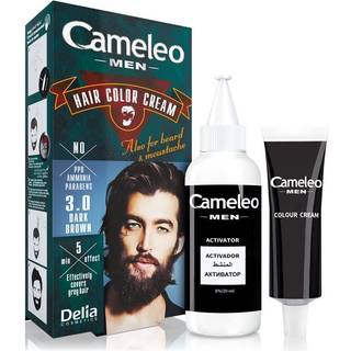 Delia Cosmetics Cameleo Men Hårfarve Skygge 3.0 Dark Brown 30 ml - 30 ml