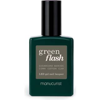 Manucurist - Green - Neglelak Ledlys - Green Flash Khaki 15 Ml - For Women