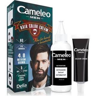 Delia Cosmetics Cameleo Men Hårfarve Skygge 4.0 Medium Brown 30 ml - 30 ml