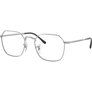 Ray - Ban Unisex RX3694V JIM 2501 Optiske stel Metal Sølv Transparent Geometrisk Normal