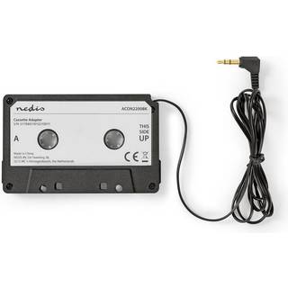Nedis Bil Audio Aux kassetteadapter | 3.5 mm | Kabellængde: 1.00 m | Sort