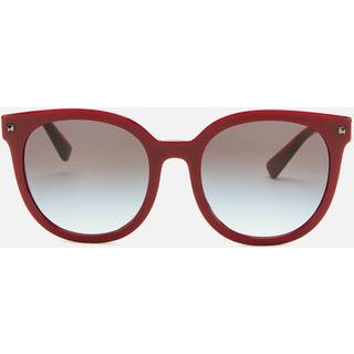 Valentino Kvinde VA4083 51398G Outlet solbriller Plast Bordeaux Grå Rund Skygge