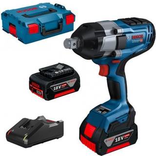 BOSCH GDS 18V-1050 H Slagnøgle Li-Ion, 1050 BITURBO brushless + L-Boxx +2x batterier 18V, 5Ah + Lader