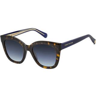 Tommy Hilfiger Kvinde TH 1884/S 086/GB Solbriller Acetat Havana Blå Cat Eye Skygge