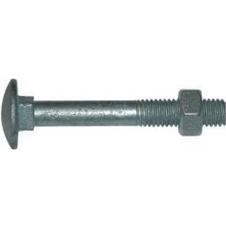 NKT bræddebolt m/møtrik 4.6 FZV M12×200, 10stk
